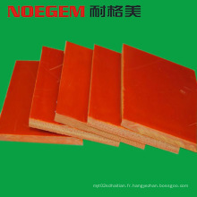 Feuille de plastique bakélite orange